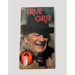 True Grit John Wayne Glen Campbell VHS 1992 Sealed Western Movie Collectible